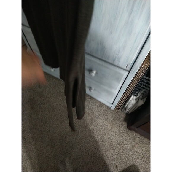 Natural Life Sleeveless Maxi Dress Medium Olive Green Distressed Logan Look Y2K - Picture 7 of 10